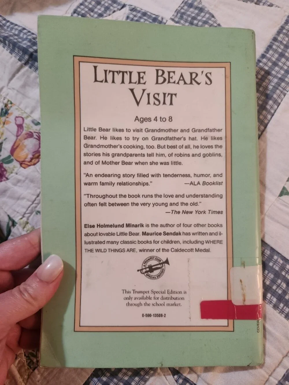 Little Bear's Visit Book By Else Holmelund Minarik